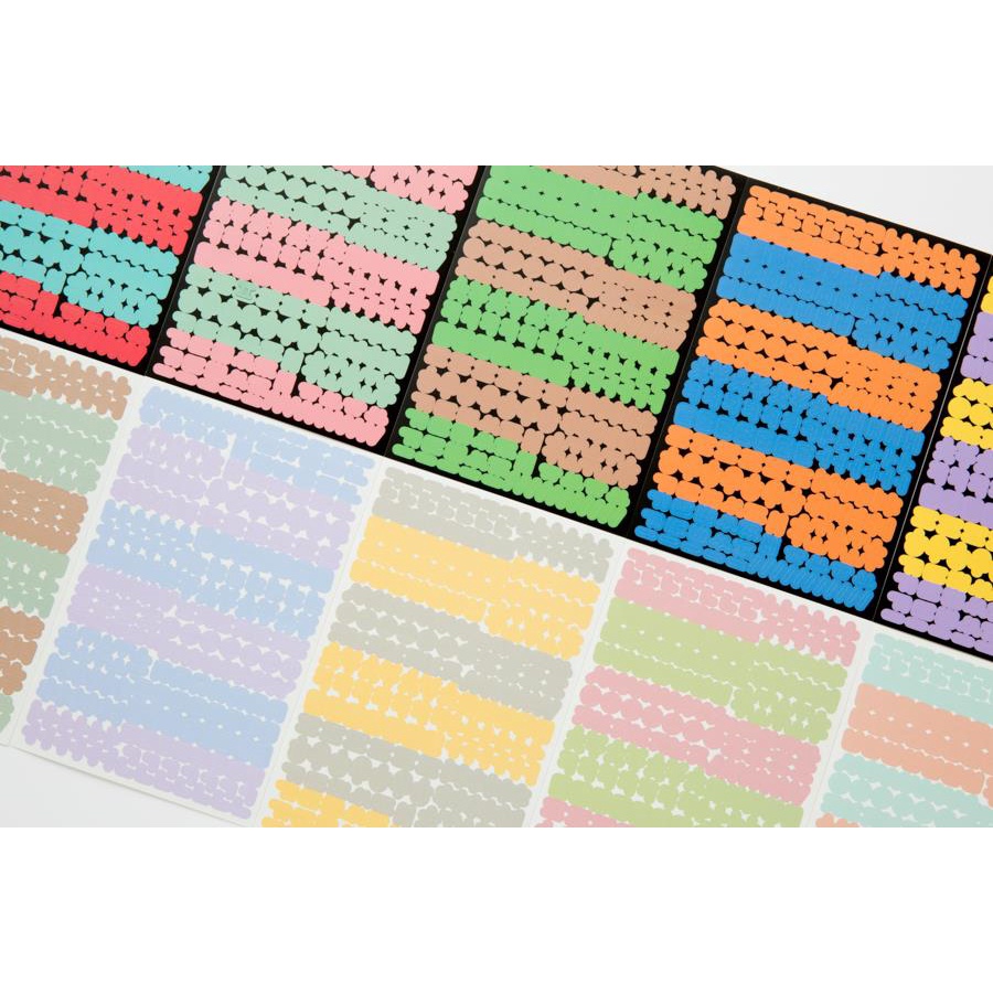 Set 10 Tấm Sticker ARTBOX Hàn Quốc Hình Chữ Hangul Nhiều Màu Sắc