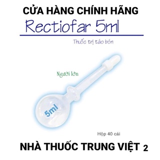 Rectiofar Dung dịch bơm trực tràng 3ml và 5ml Pharmedic