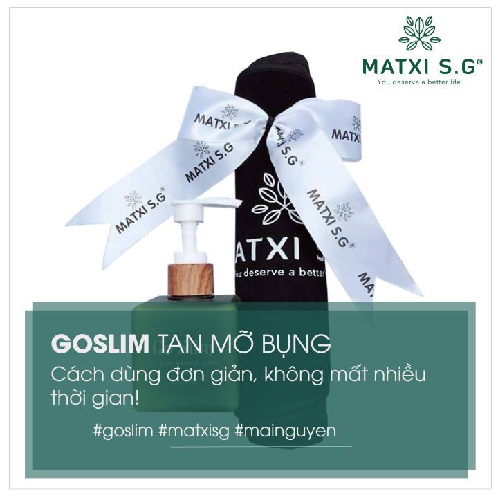 Kem Tan Mỡ GoSlim + Tặng Đai Nịt Bụng Cao Cấp (Mẫu Mới Nhất)