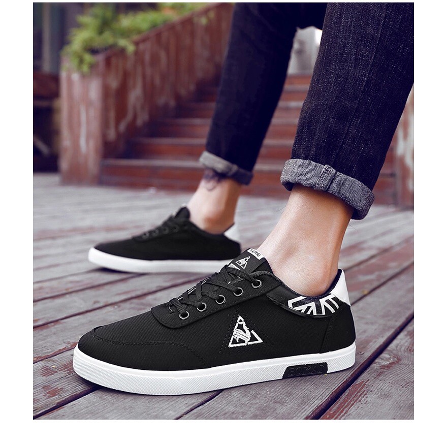 Giày sneaker nam thể thao màu trắng đẹp cổ cao cho học sinh đi học mã TGT-01 | BigBuy360 - bigbuy360.vn