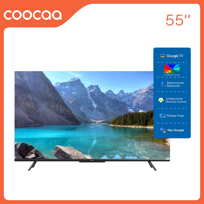 Google Tivi Coocaa 4K 55 Inch - Model 55V6 - Miễn phí lắp đặt