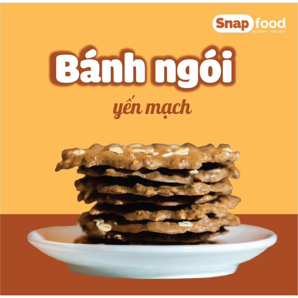 [SNAP005 giảm giá 19%] Bánh ngói GIẢM CÂN - Bánh ngói Yến mạch 300gr - Snap Food