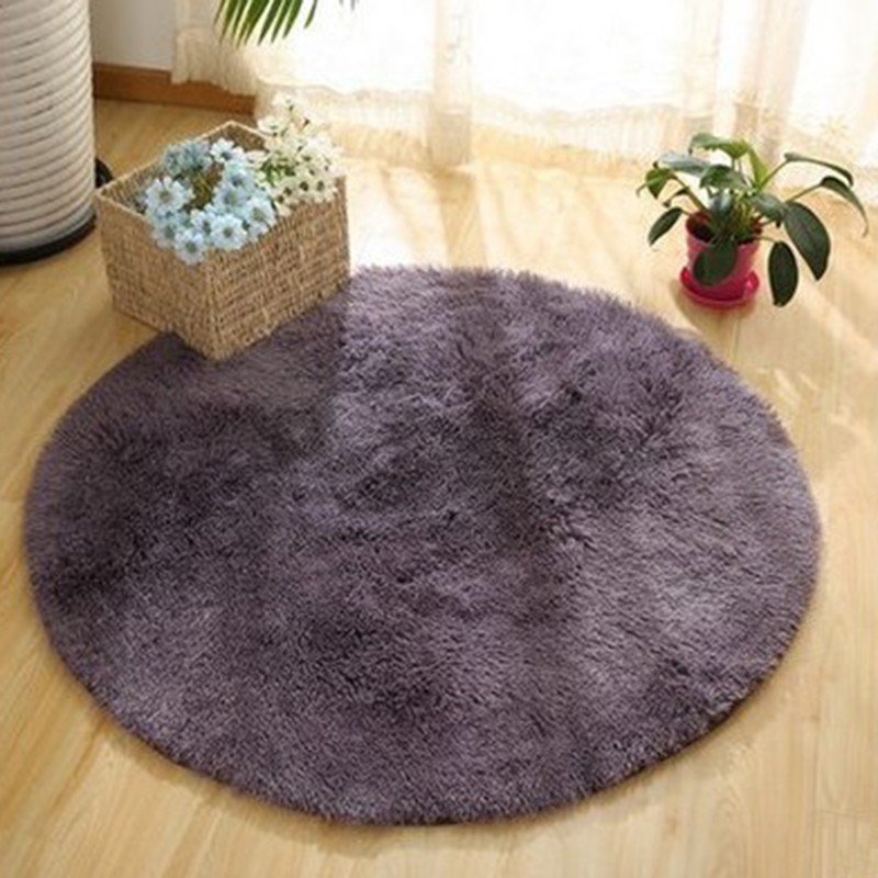 Thảm lông  hình tròn dùng cho phòng khách (5-8)