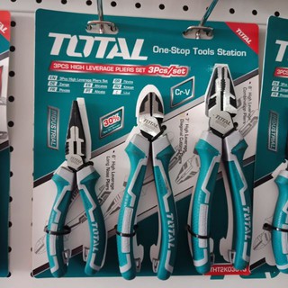 Bộ kìm điện, kìm cắt và kìm nhọn cao cấp 3 chi tiết Total THT2K0301S