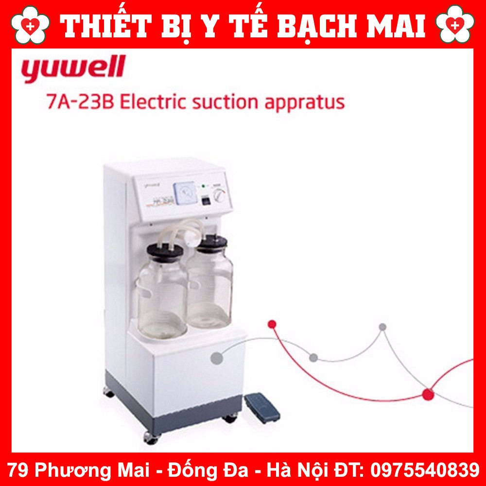 Máy Hút Dịch 2 Bình YUWELL 7A-23B [40Lít/Phút]