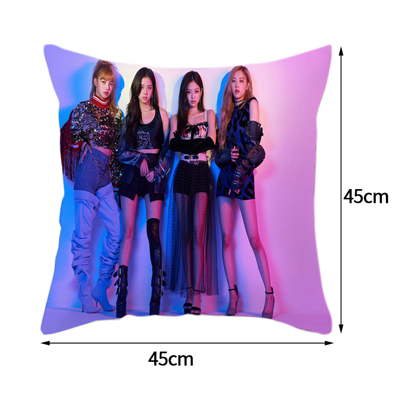 Vỏ Áo Gối Sofa Trang Trí Hình Nhóm Nhạc Blackpink