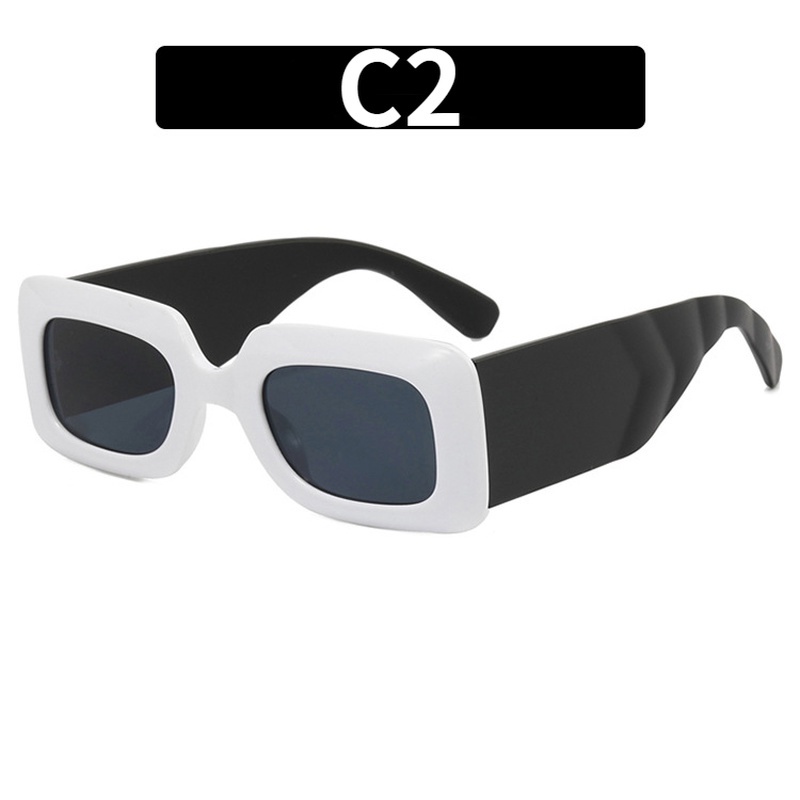 Kính Mát Gọng Vuông Cỡ Lớn Phong Cách Retro Thời Trang Cho Nam Nữ