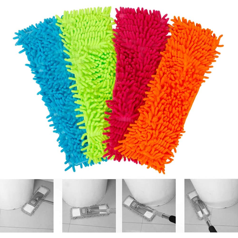 Giẻ Lau Nhà Bằng Sợi Microfiber Có Thể Tháo Rời Thay Thế Tiện Dụng
