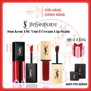 SALE Son Kem YSL Vinyl Cream Lip Stain full size 5.5ml, căng bóng, lì môi siêu hot, Bông-cosmestics