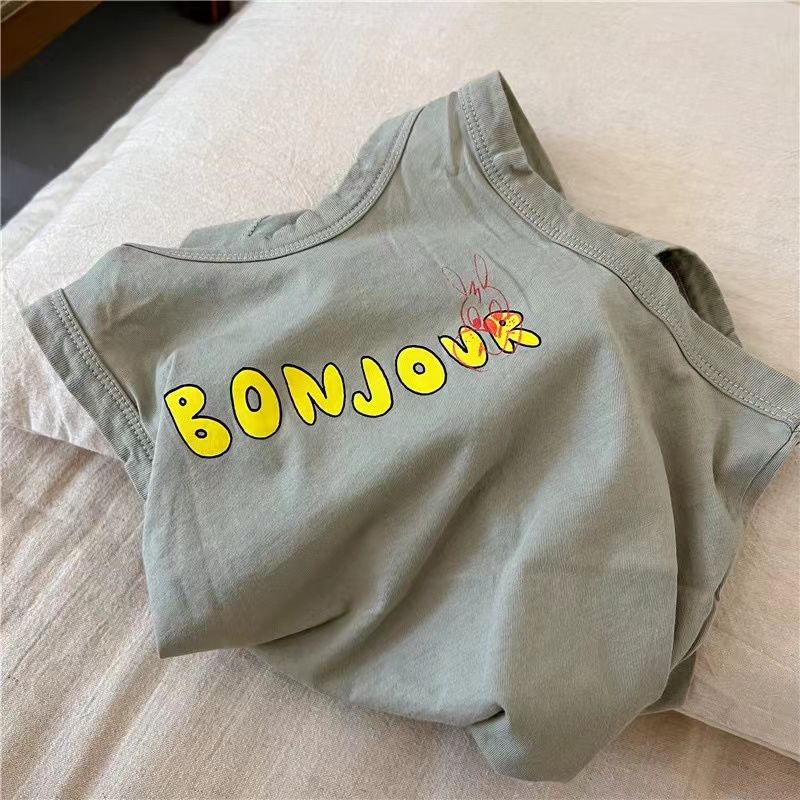 Áo Thun Cotton Không Tay In Hoạt Hình Thời Trang Mùa Hè Dành Cho Trẻ 2022