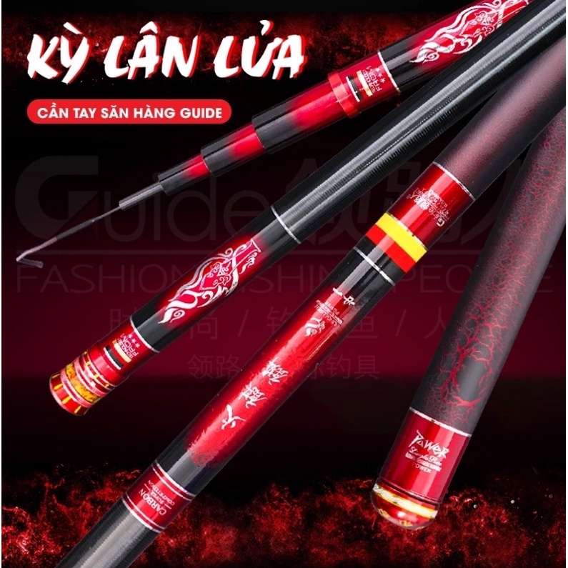 Cần Câu Đài GUIDE Kỳ Lân Lửa Săn Hàng 5H - Chính Hãng