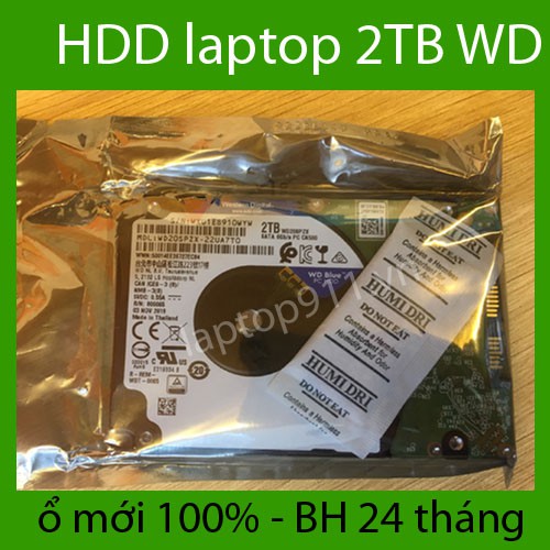 hdd laptop 2tb - ổ cứng laptop 2tb giao tiếp sata 3 6.0gb/s mỏng 7mm dùng lắp trong cho máy tính laptop