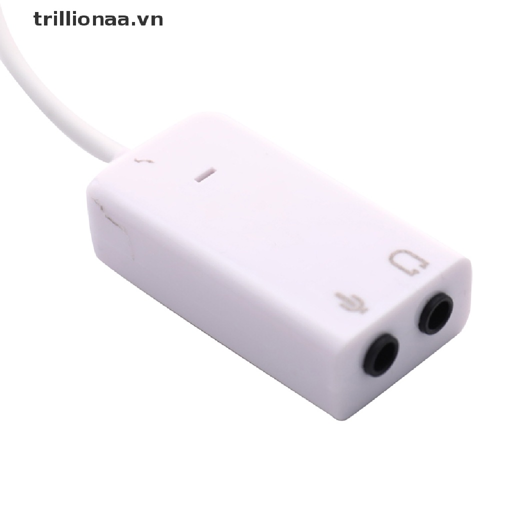 Thẻ Âm Thanh Trillionaa USB Ảo 7.1 3D Chuyển Đổi USB Sang Jack 3.5mm.