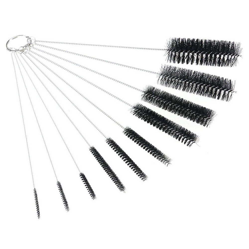 Set 10 cọ vệ sinh ống hút bằng thép không gỉ tiện dụng