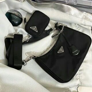 [Hàng sẵn]🍒🍒Túi Prada - Hai phong cách trong một thiết kế.