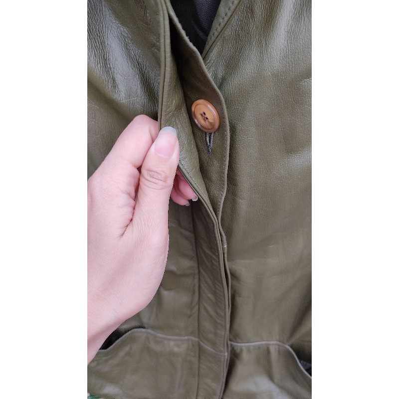 Áo khoác da bò size M