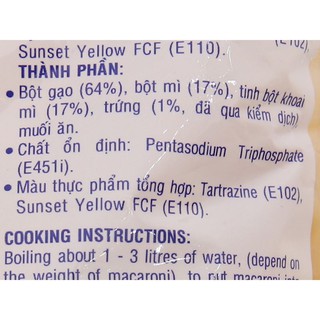 Nui ống lớn Safoco gói 400g