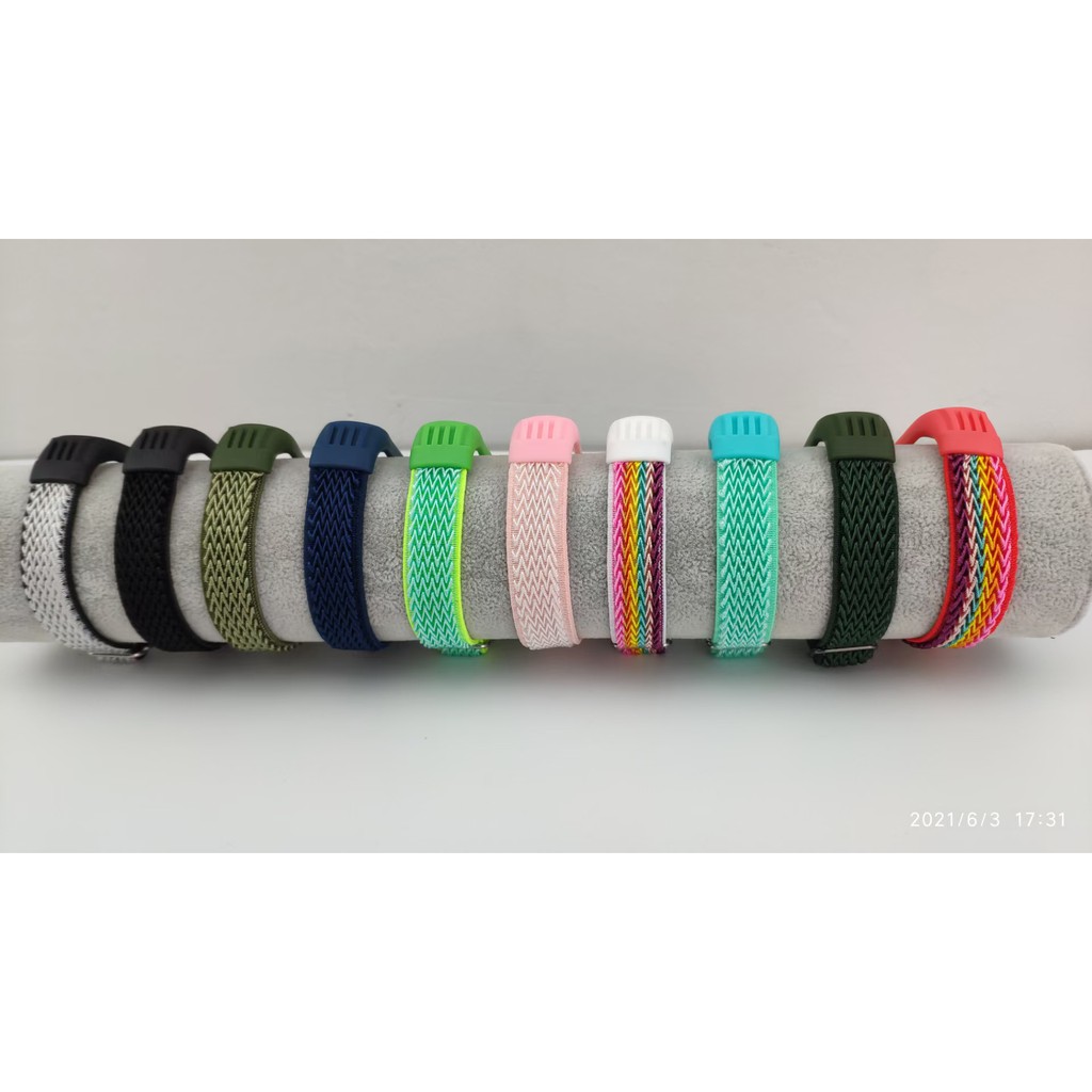 Dây đeo thay thế bằng sợi nylon mềm co giãn dành cho Xiaomi Mi Band 3 / 4 Mi Band 5 / 6