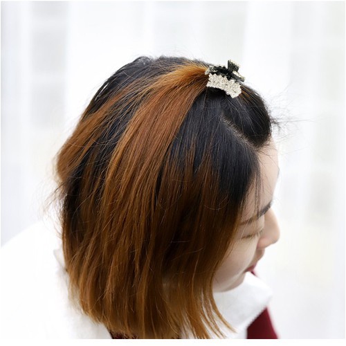 Kẹp tóc gấp tóc mini đỉnh đầu đính hạt sang trọng DTonline Đỉnh_vuongmien