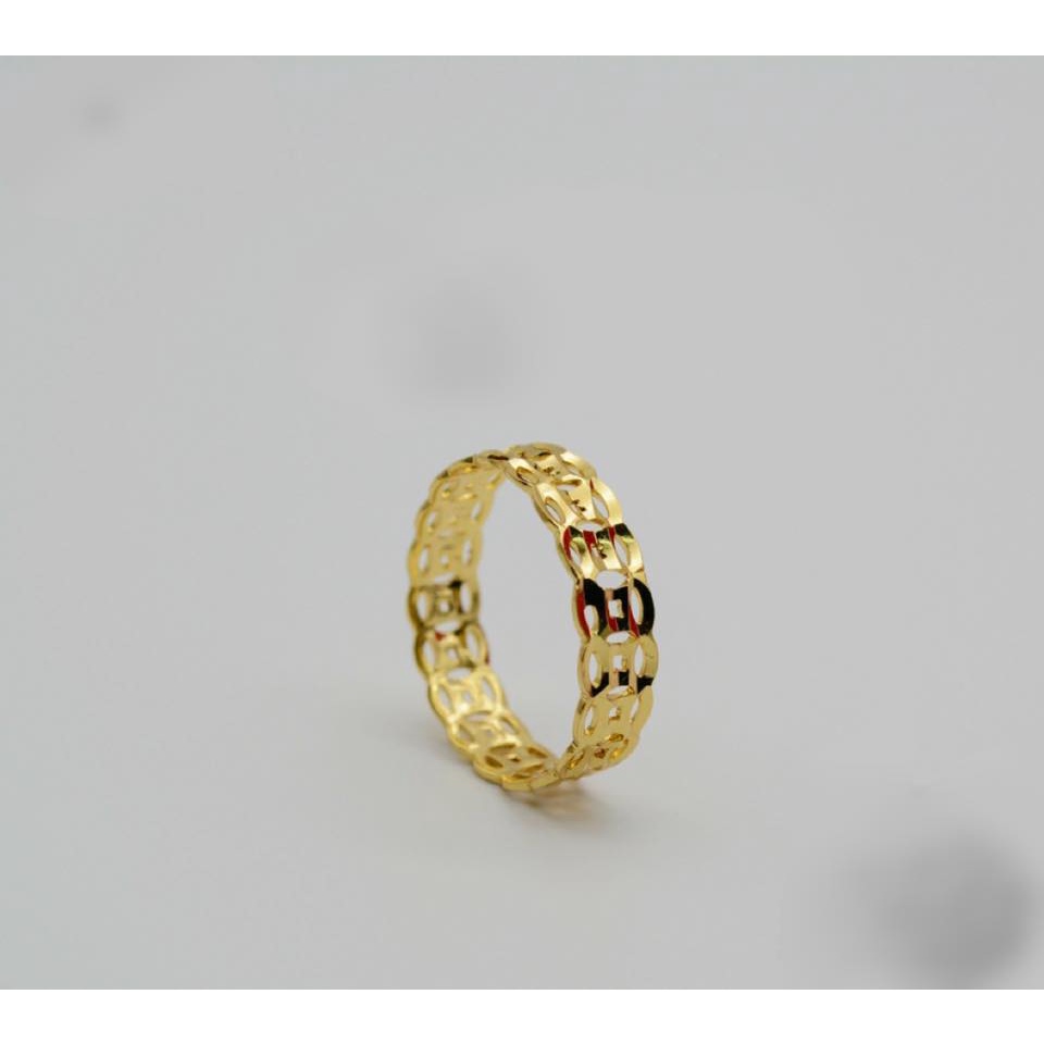 Nhẫn Đính Đá Mạ Vàng 18K Siêu Đẹp Bền Màu