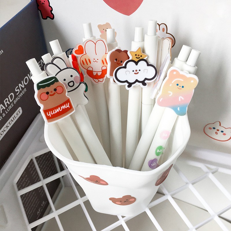 Ống Cắm Bút Trắng, Ly Đựng Bút Hottrend Decor Theo Sở Thích