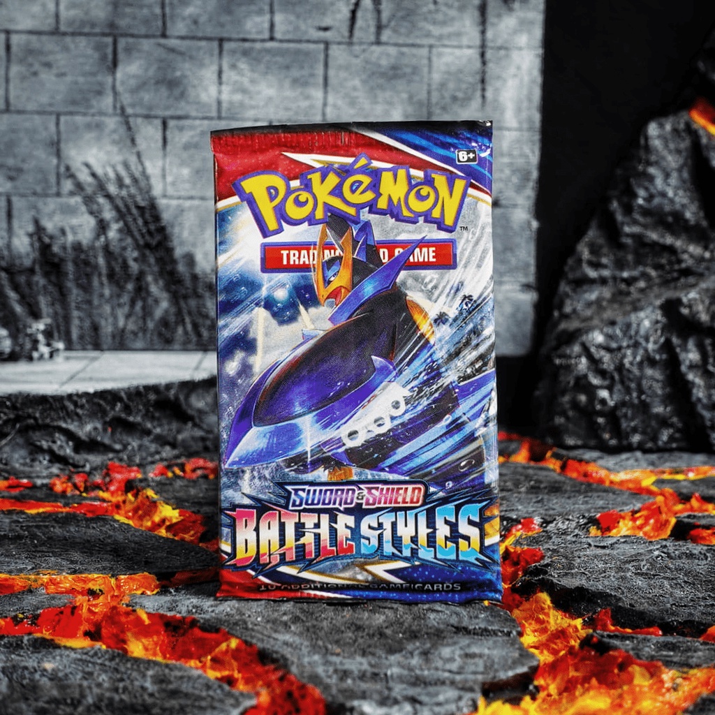 Một gói thẻ bài Pokemon TCG Sword and Shield Battle Styles Booster Pack phiên bản tiếng Anh CHÍNH HÃNG MỸ POKTCGUSBP14