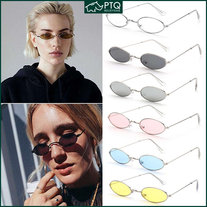 Kính Mát Gọng Oval Nhỏ Chống Ánh Sáng Xanh Thời Trang Cho Nam Nữ