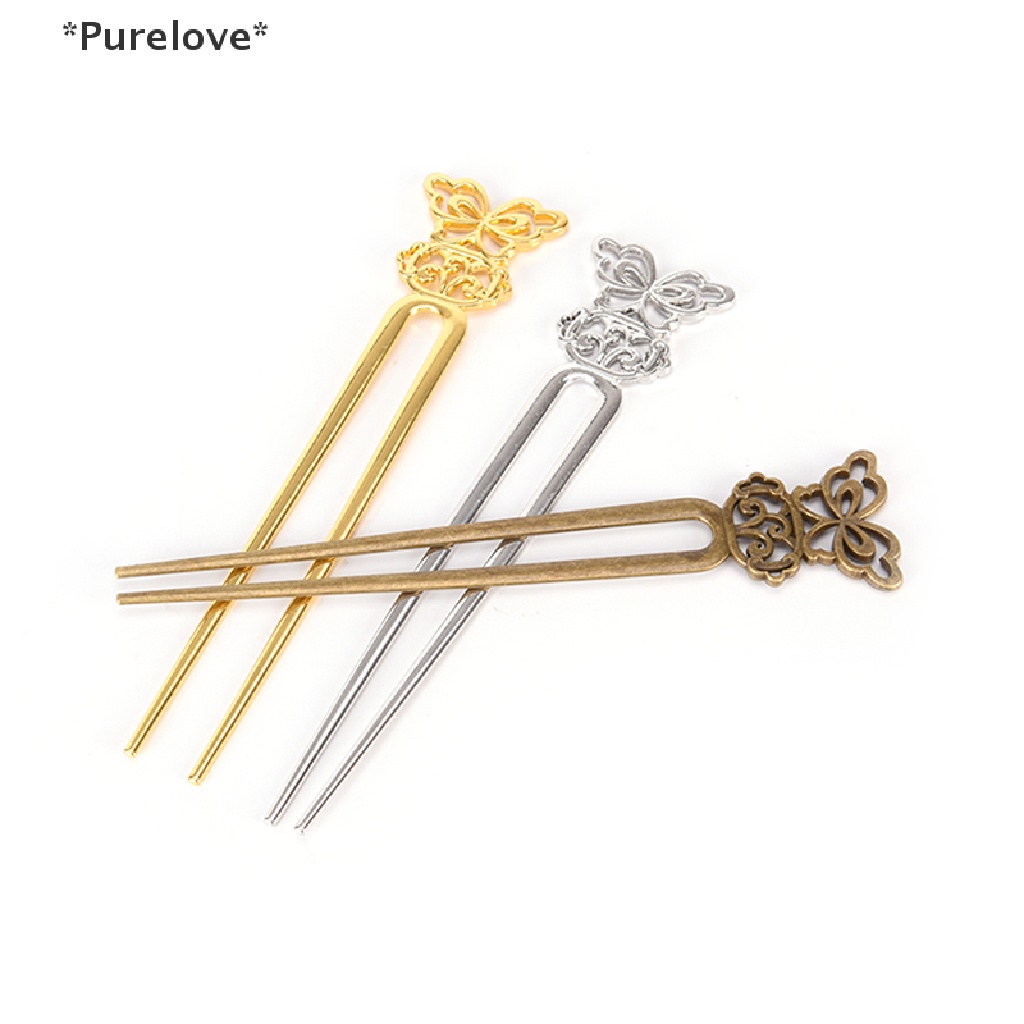 1 Kẹp Tóc Kim Loại Hình Vuông Phong Cách Retro