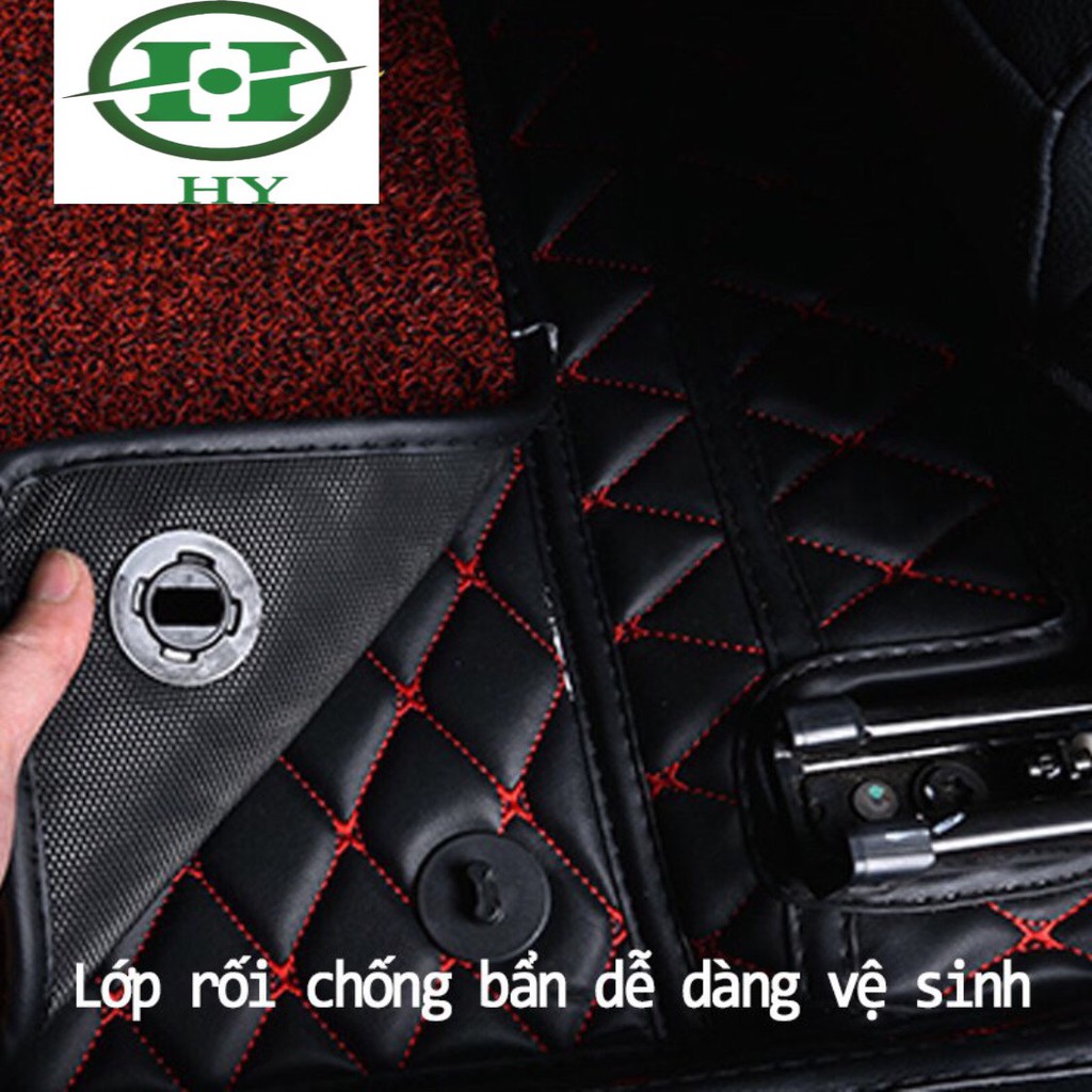 Thảm Lót Sàn Ô Tô Da Pu Trám 1 Chỉ Kèm Thảm Rối Cho Kia Rio