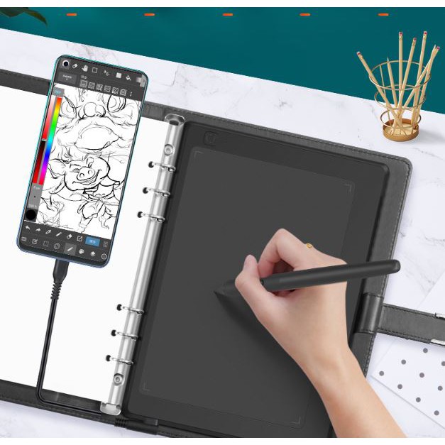 Bảng vẽ điện tử Gaomon M5  Dạy học Online | Dây cáp kết nối máy tính, điện thoại | Hàng chính hãng