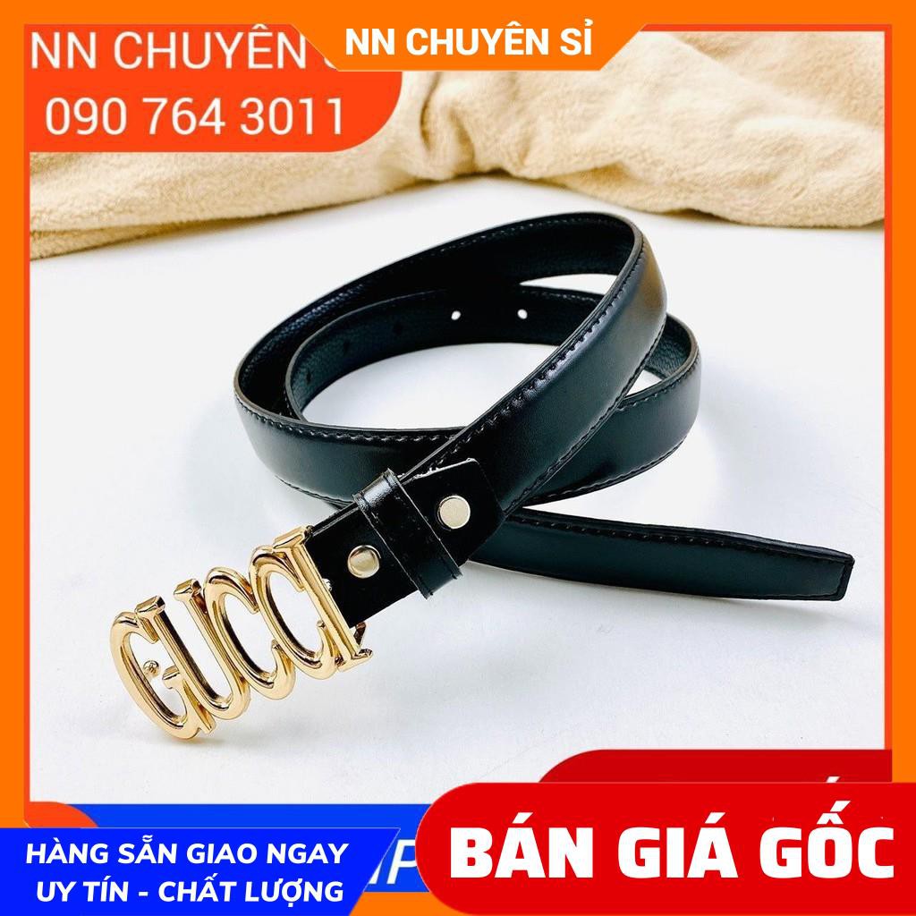 DÂY NỊT DA LOGO SANG CHẢNH ⚡100% ẢNH THẬT⚡ THẮT LƯNG NỮ