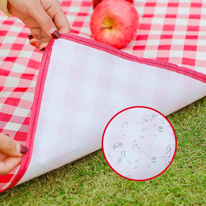 Thảm picnic gấp gọn, Thảm dã ngoại, Thảm du lịch cao cấp - Chống thấm nước, họa tiết caro, gấp gọn tiện lợi | BigBuy360 - bigbuy360.vn