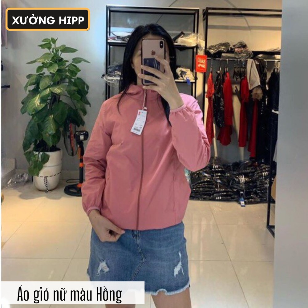 Áo khoác gió nữ Xưởng Hipp 2 lớp chống nước cao cấp có túi trong và khóa kéo túi ngoài - 2KGG | BigBuy360 - bigbuy360.vn