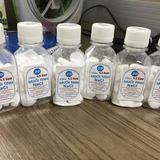 Viên muối tinh Nacl pha súc miệng (lọ nhỏ 20 viên)