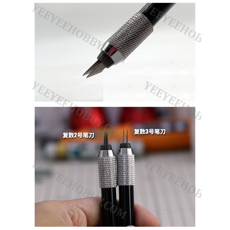 DỤNG CỤ MOSHI - DAO 2 LƯỠI CẮT ĐƯỜNG SONG SONG TUNGSTEN STEEL KÈM CÁN MS051