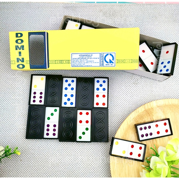 Hộp đồ chơi bộ cờ Domino bằng nhựa - Đại Sỉ