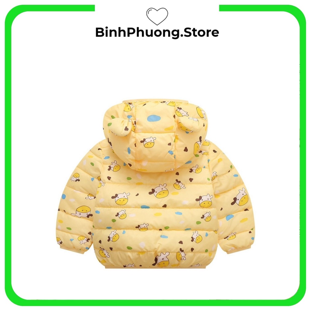 Áo Khoác Phao Cho Bé Trai Bé Gái Hàn Quốc 6 tháng 1 2 3 tuổi BinhPhuong.Store