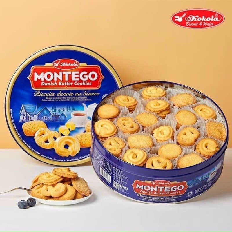 Bánh Quy Motego Danish butter Kokola hộp thiết 908g ( Kèm túi xách)