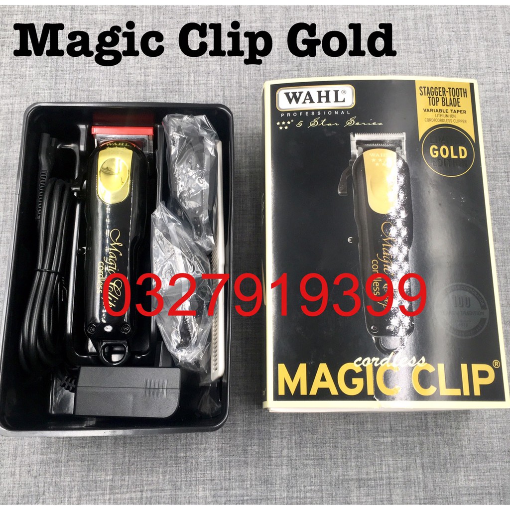 ✅Freeship✅Tông đơ cắt tóc cao cấp WAHL Magic Clip ( Gold )