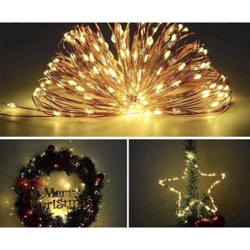 ĐÈN FAIRY LIGHT, ĐÈN ĐOM ĐÓM 3m xài pin (chưa bao gồm pin)