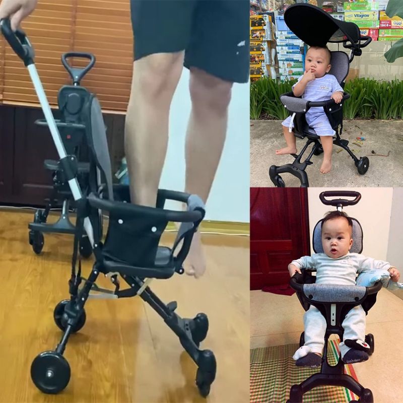 Xe đẩy gấp gọn,du lịch cao cấp mẫu mới 2023