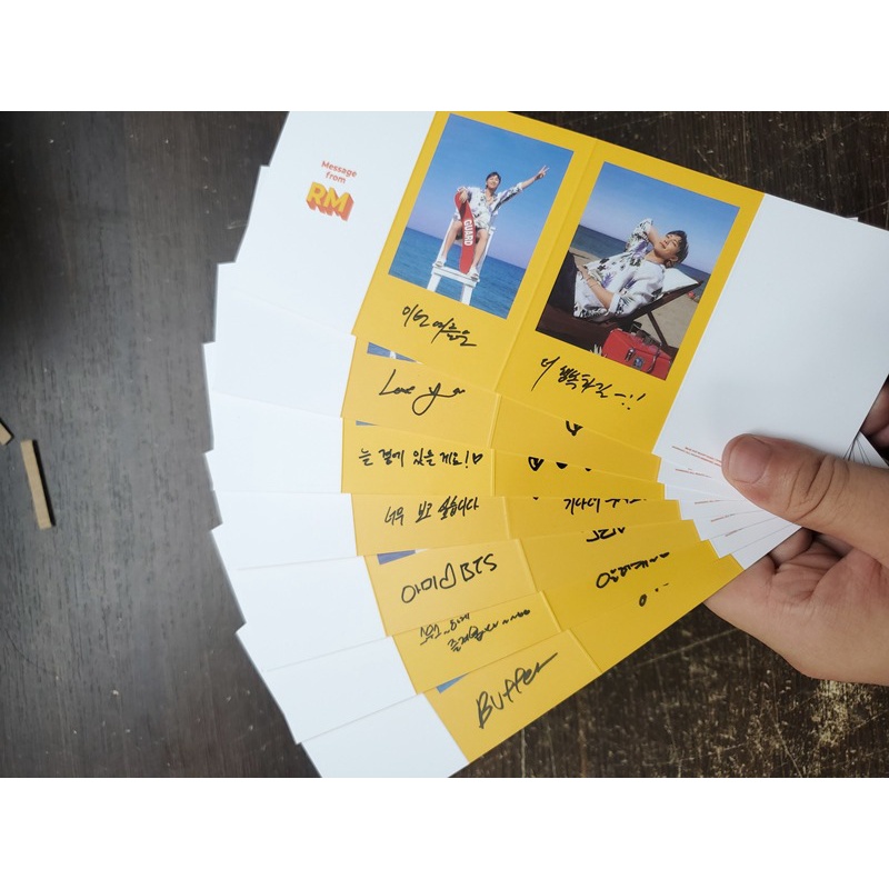 Thiệp ảnh hình nhóm nhạc Hàn Quốc BTS độc đáo
