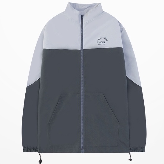 Áo khoác nam nữ unisex cổ trụ vải dù nhật 2 lớp phối màu phong cách trường học hàn quốc siêu đẹp đi mưa, chống nắng.