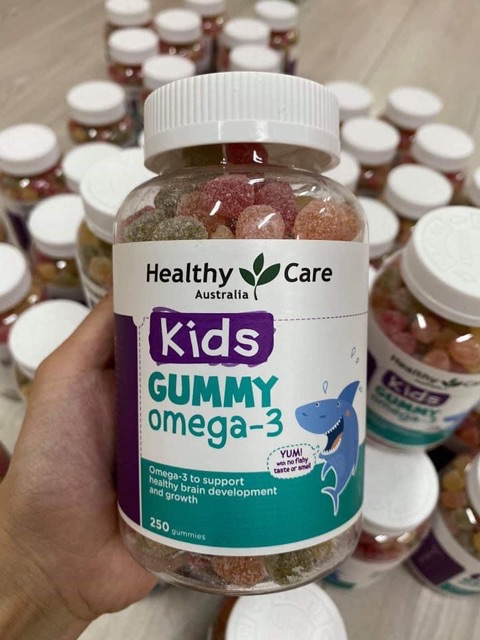 Kẹo dẻo bổ sung omega3 cho bé HEALTHY CARE OMEGA3 GUMMIES 250 VIÊN