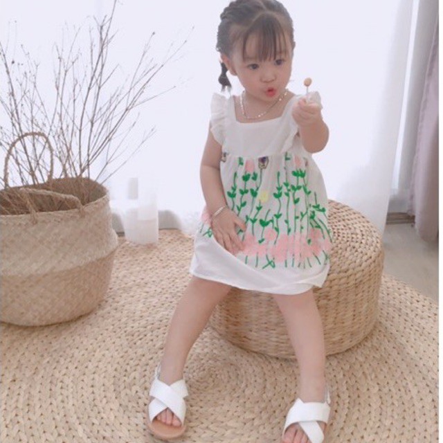 Set chip chân ren thêu cho bé gái( kèm quần chip)