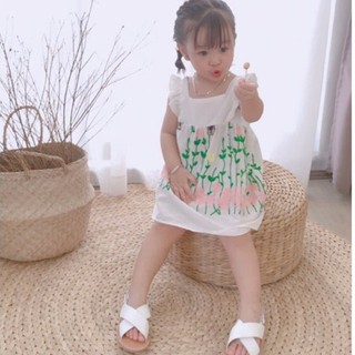 Set chip chân ren thêu cho bé gái