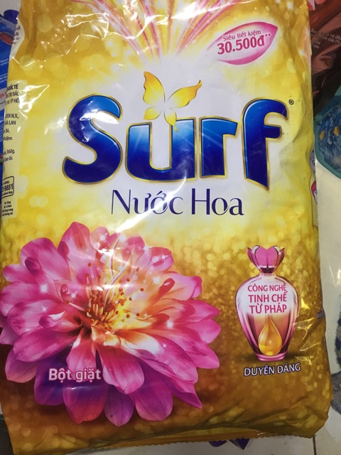 BỘT GIẶT SURF HƯƠNG NƯỚC XẢ VẢI 6kg