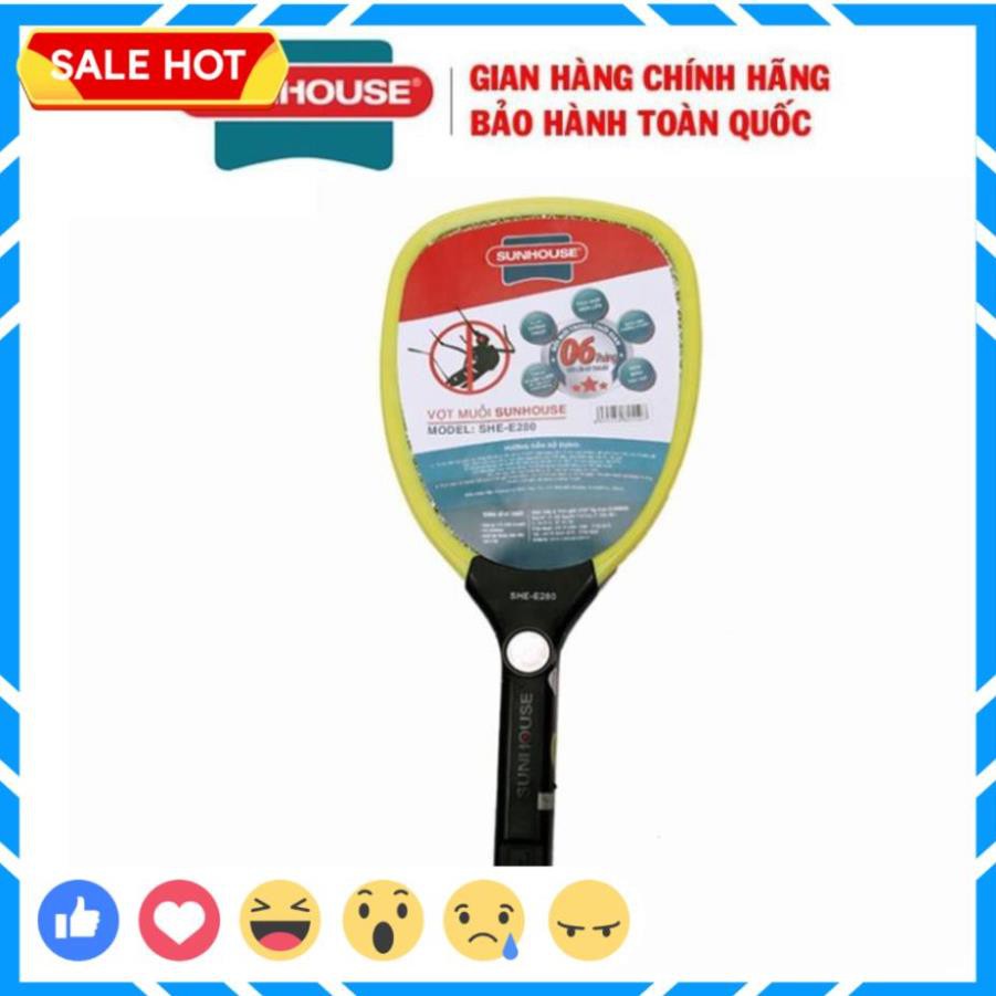 Vợt Bắt Muỗi Thông Minh Sunhouse SHE-E280, Chống Giật An Toàn, Hàng Chính Hãng Bảo Hành 12 Tháng