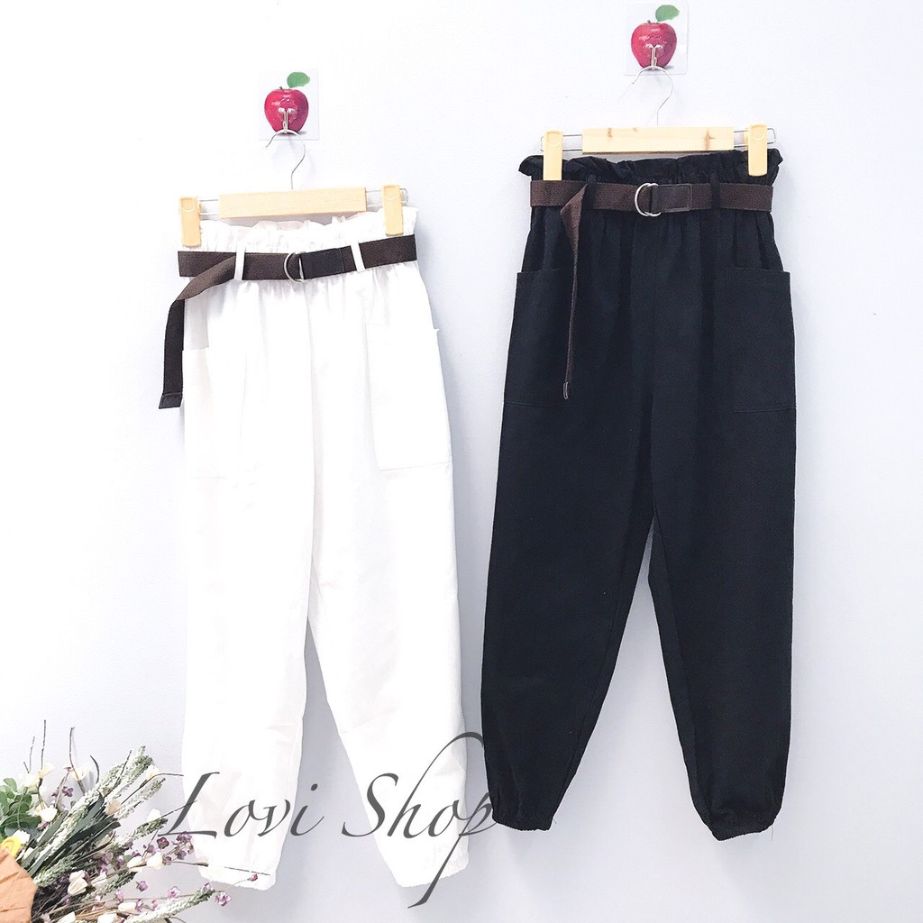 Quần kaki kèm nịt