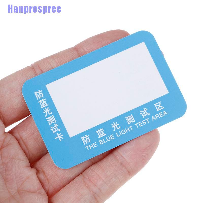 Hp> 10Pcs/set Anti Blue Light Purple Test Card For Glasses Reusable Polarized Test